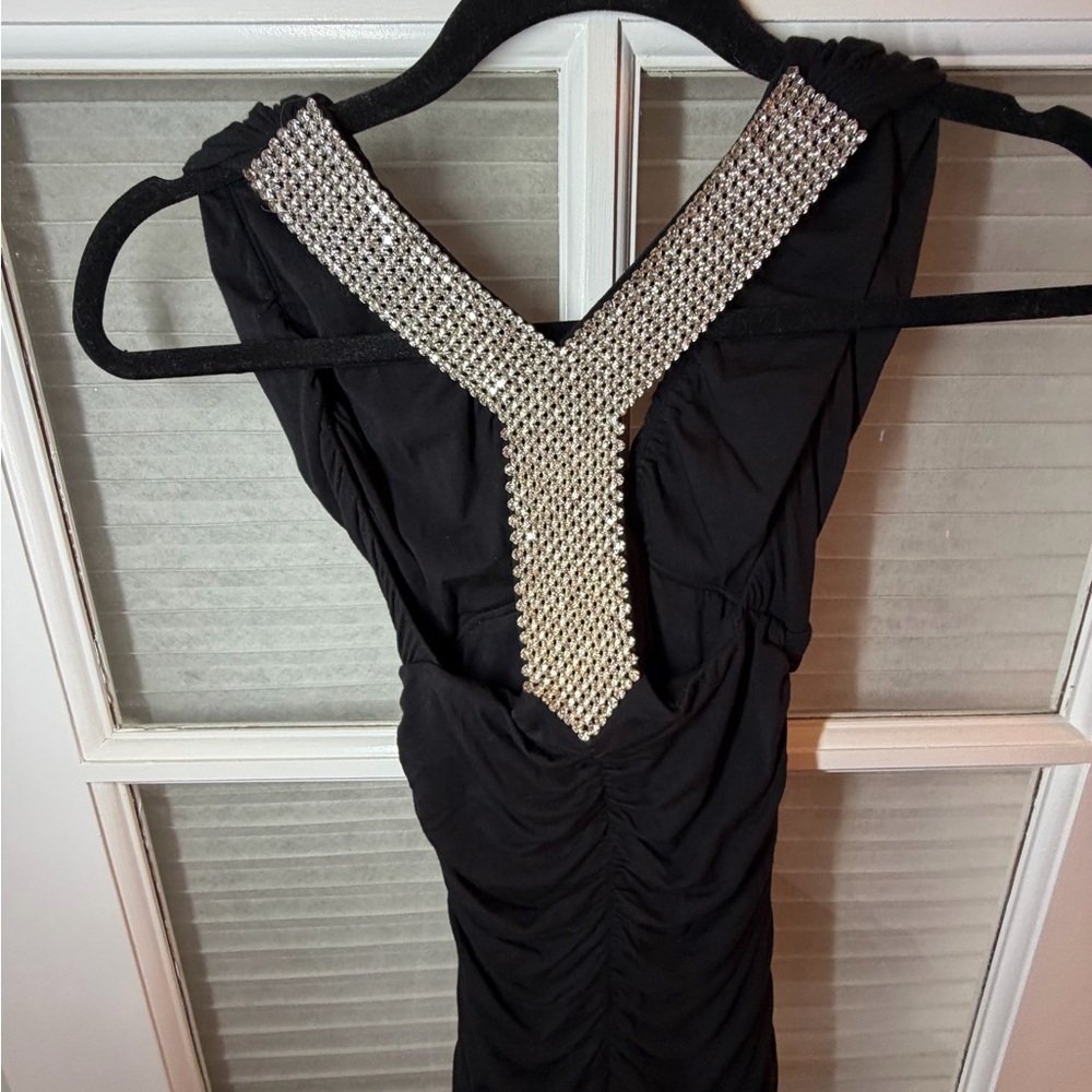 Elegant Black Ruched Blouse - Picture 4 of 8
